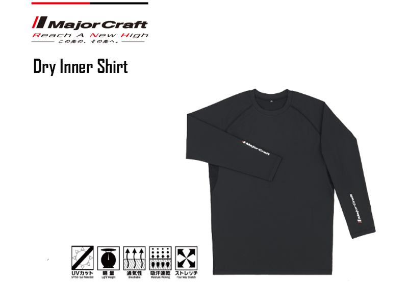 Major Craft Dry Inner Shirt( Color: Black, Size: M)