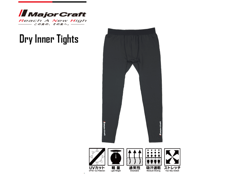 Major Craft Dry Inner Tights( Color: Black, Size: L)