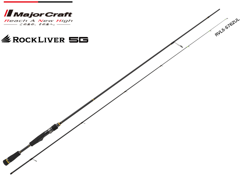 Major Craft Rock Liver 5G RVL5-S762UL (Length: 2.32mt, Lure: 0.4-5gr)