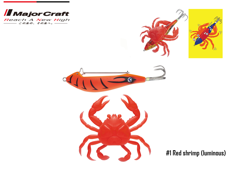 Major Craft Puri Puri Taco Crab (Color: #1 Red Shrimp)