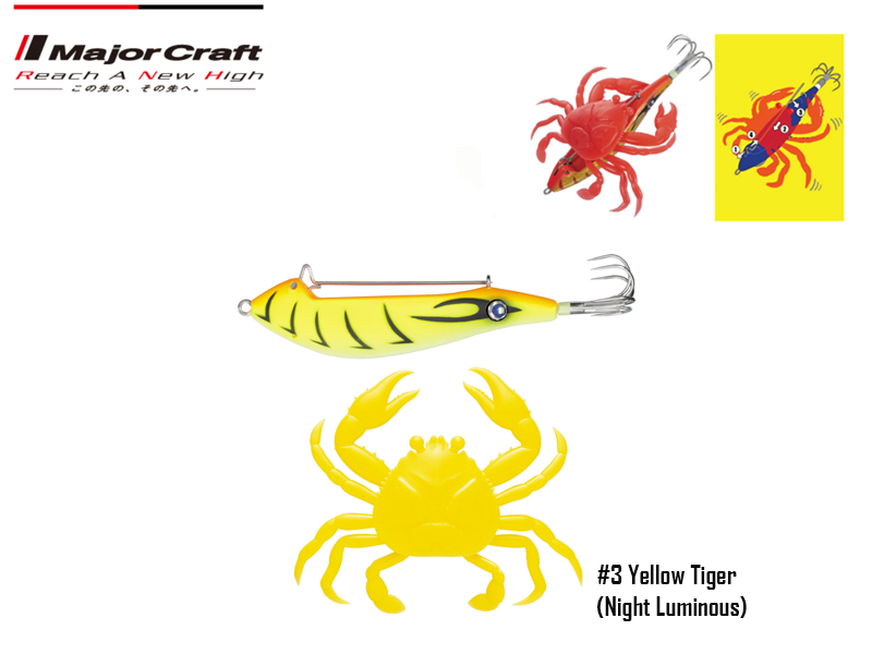 Major Craft Puri Puri Taco Crab (Color: #3 Yellow Tiger)