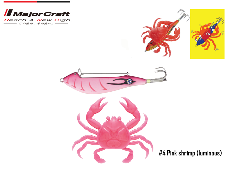 Major Craft Puri Puri Taco Crab (Color: #4 Pink Shrimp)
