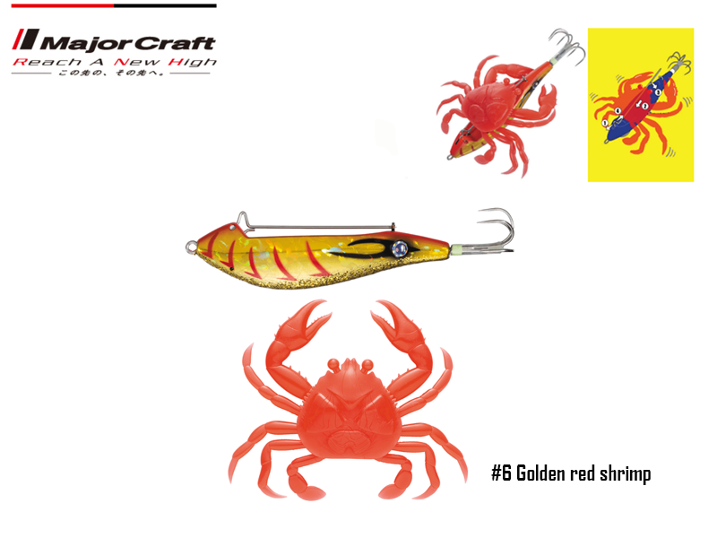 Major Craft Puri Puri Taco Crab (Color: #6 Golden red shrimp)