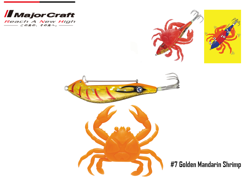 Major Craft Puri Puri Taco Crab (Color: #7 Golden Mandarin Shrimp)
