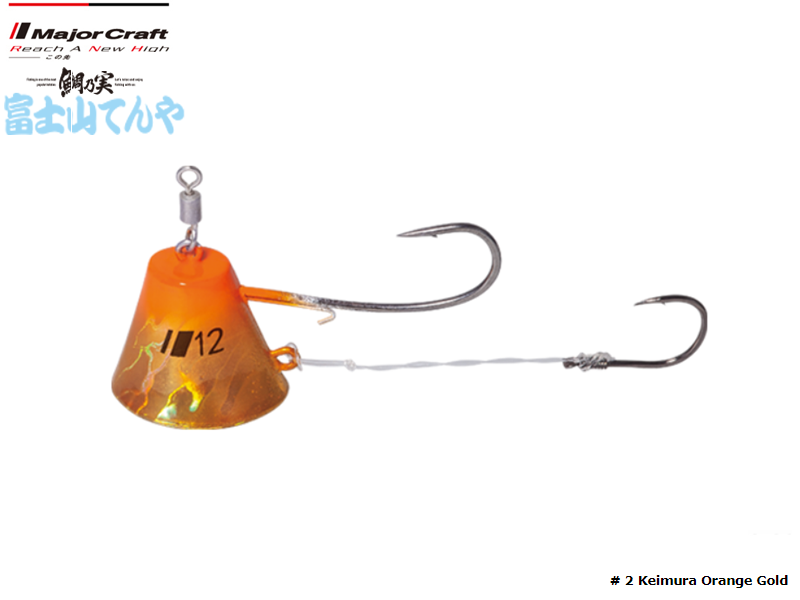 Major Craft Fujiyama Tenya (Size: 6, Weight: 24gr, Color: #02 Keimura Orange Gold)