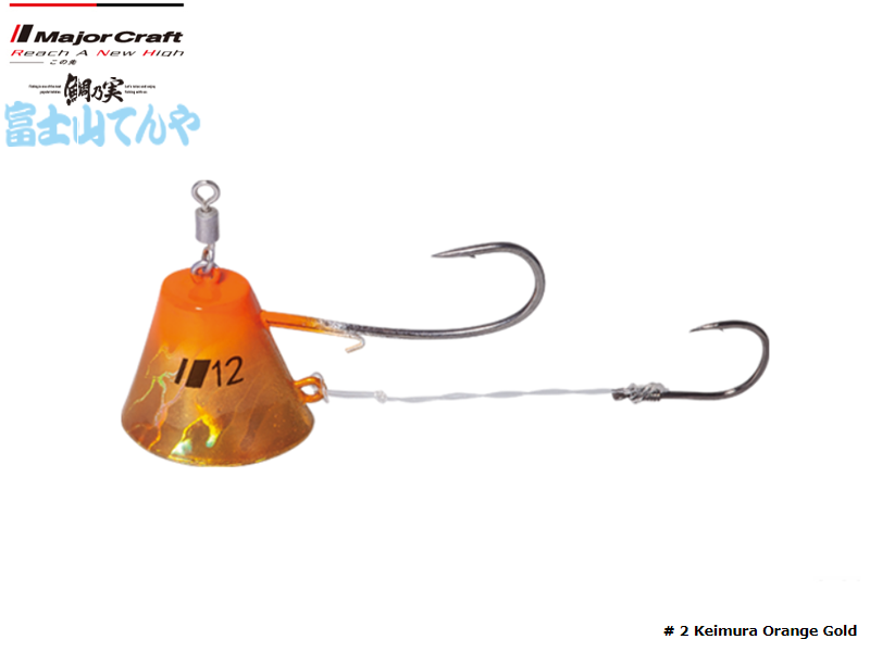 Major Craft Fujiyama Tenya (Size: 8, Weight: 32gr, Color: #02 Keimura Orange Gold)