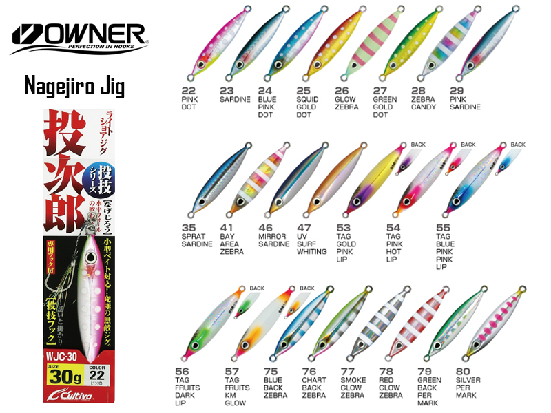 Cultiva WJC-40 Nagejiro Jig (Weight: 40gr, Color: #75)