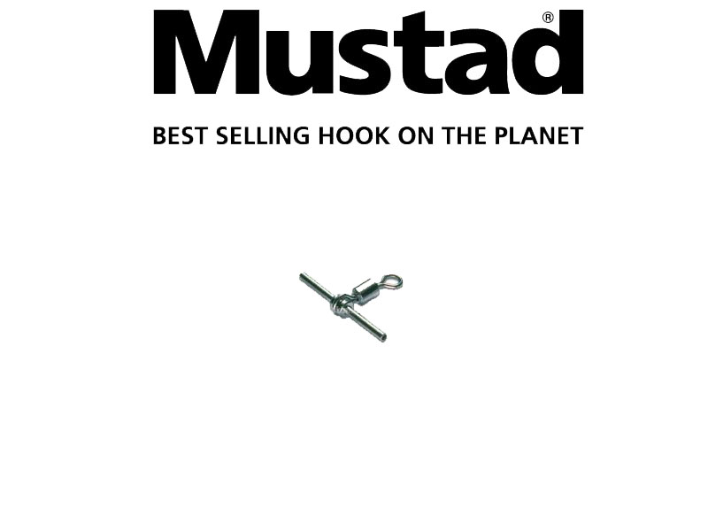 Mustad Cross Line Crimp & Rolling Swivel (#7, 8pcs)