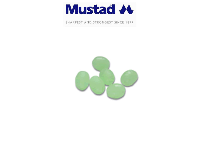 Mustad 9966 Glowing Oval Beads (Size: 3X4mm, Pack: 100)