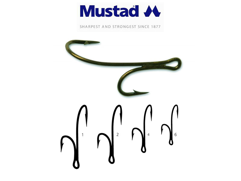 Mustad 35890 Double Ryder (Size: 4, Pack: 10)