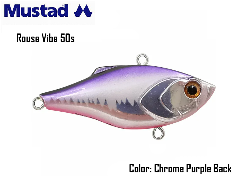Mustad Rouse Vib 50s (Size: 50mm, Weight: 7.6gr, Color: Chrome Purple Back)