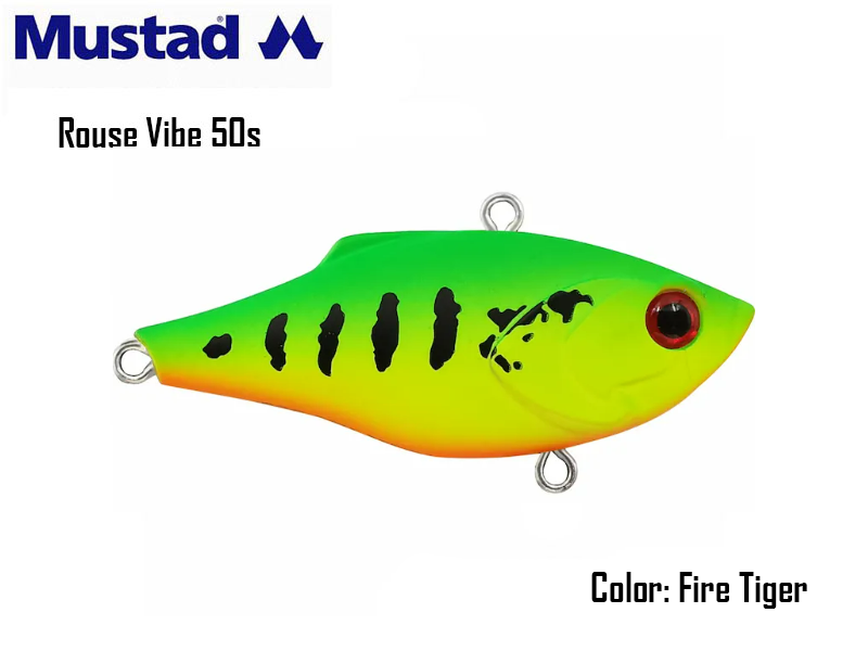 Mustad Rouse Vib 50s (Size: 50mm, Weight: 7.6gr, Color: Fire Tiger)