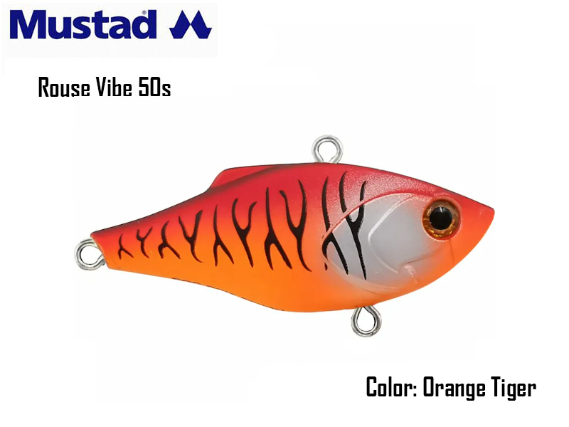 Mustad Rouse Vib 50s (Size: 50mm, Weight: 7.6gr, Color: Orange Tiger)