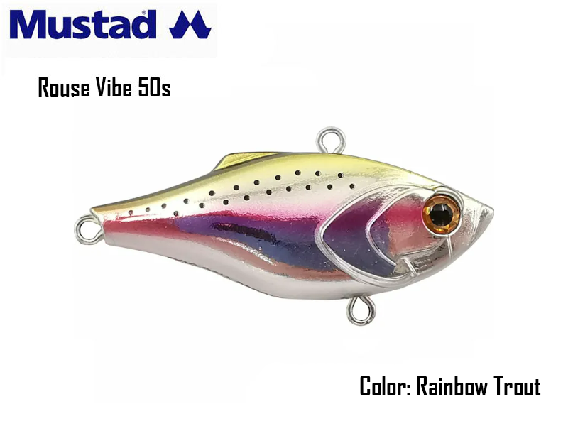 Mustad Rouse Vib 50s (Size: 50mm, Weight: 7.6gr, Color: Rainbow Trout)