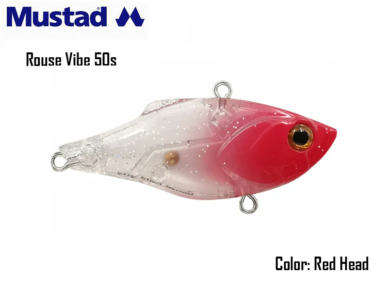 Mustad Rouse Vib 50s (Size: 50mm, Weight: 7.6gr, Color: Red Head)