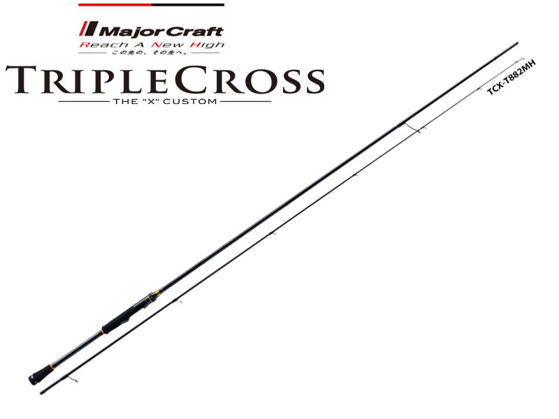 Major Craft Tripple Cross Light Game Mebaru Tubular Model TCX-T762ML (Length: 2.32mt, Lure: 0.8-10gr)