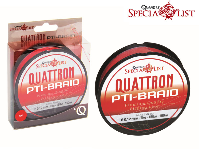 Quantum Quattron PTI Salsa Braid (Ø:0.14mm, Length: 150m, Color: Red)
