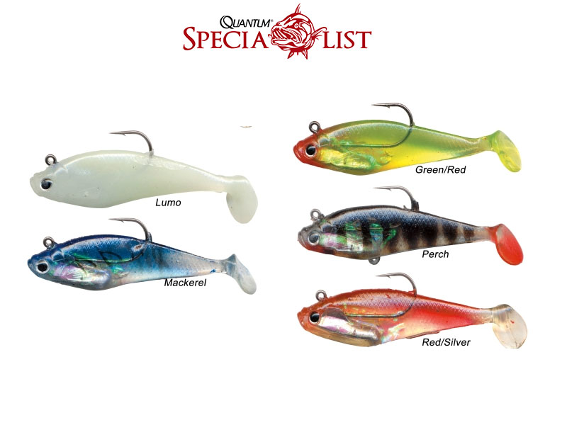 Quantum Sparky Minnow (Colour: Green/Red, Size 13cm, Weight: 28g, Hook: 4/0, 3pcs)