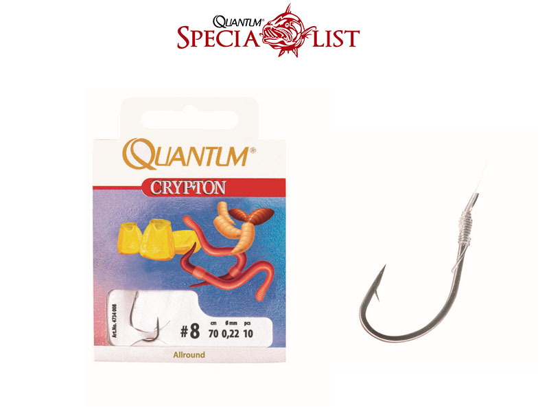 Quantum Allround Hook (#14, Tr.L:70cm, ⌀ : 0.16mm, 10pcs)