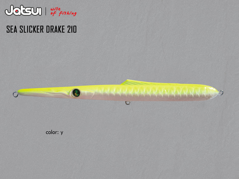 Jatsui Sea Slicker Drake 210 (Length: 210mm, Weight: 30gr, Color: Y)