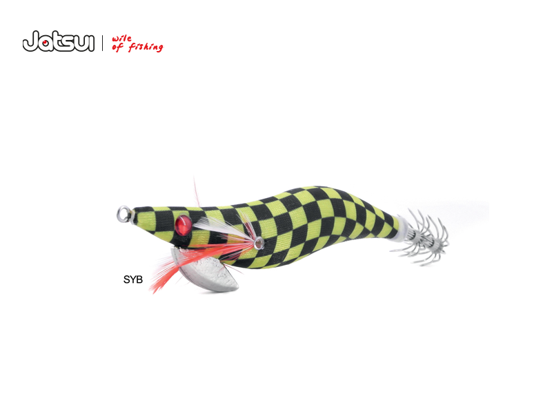 Jatsui Kabo Squares Squid Jig (Size: 3.0, Color: SYB)