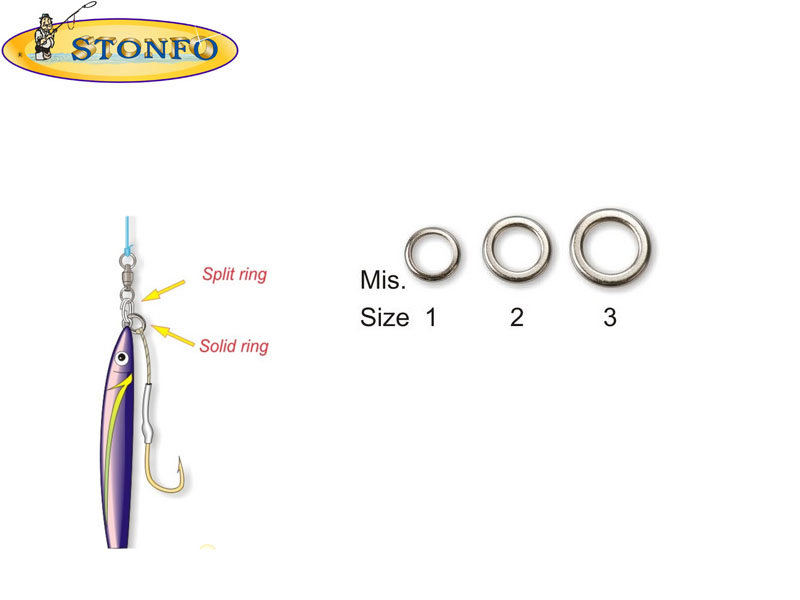 Stonfo Solid Rings (Size 3: ⌀ int mm 7. Strength Kg 80, 5pcs)