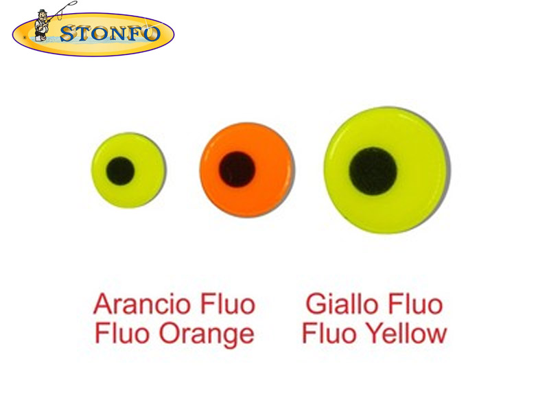 Stonfo Fluo Lure Eyes (Diameter: 3mm, Pack: 24)