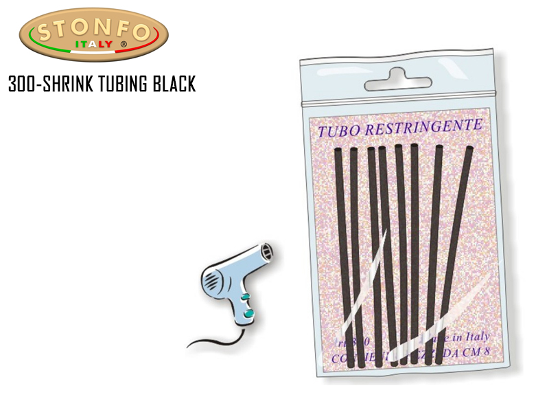 Stonfo 300 - Shrink Tubing Black (Size: 300/24)