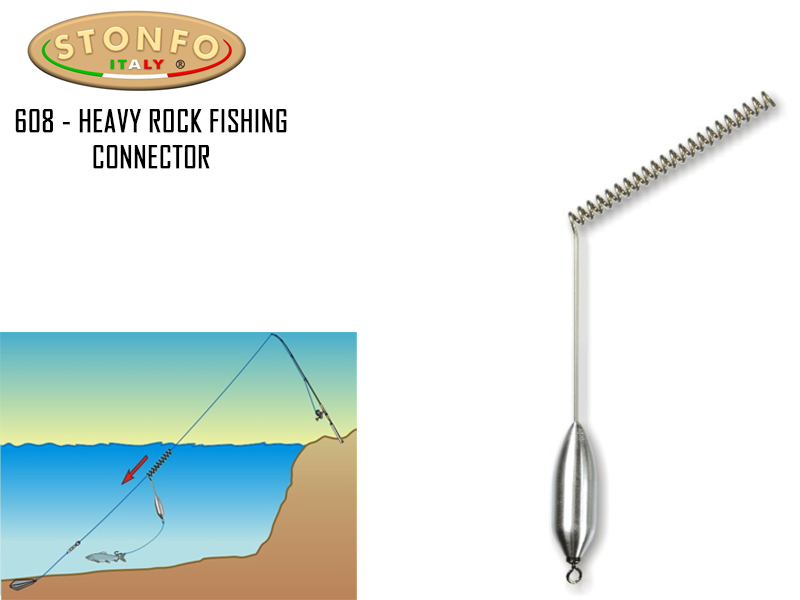 Stonfo Heavy Rock Fishing Connector (Weight: 25gr, Strength: 22kg, Pack: 2)