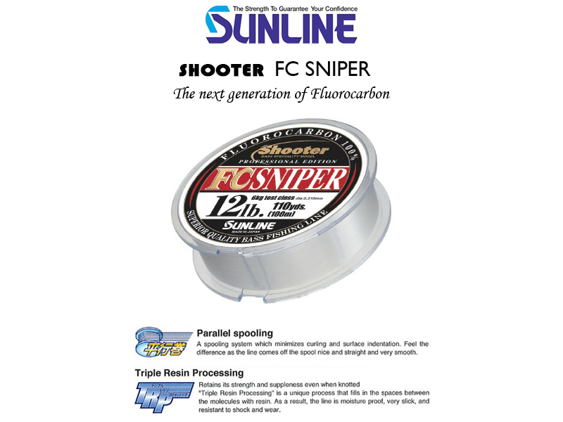 Sunline Shooter FC Sniper (Length: 100mt, Strength: 10lb/5kg, Diameter: 0.29mm)