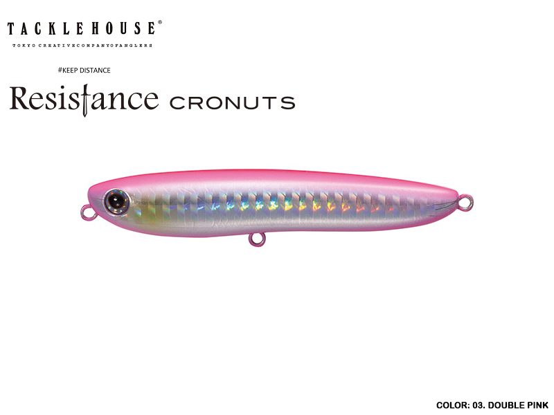 Tackle House Resistance Cronuts (length: 79mm, Weight: 9.5gr, Color: #03 Double pink)