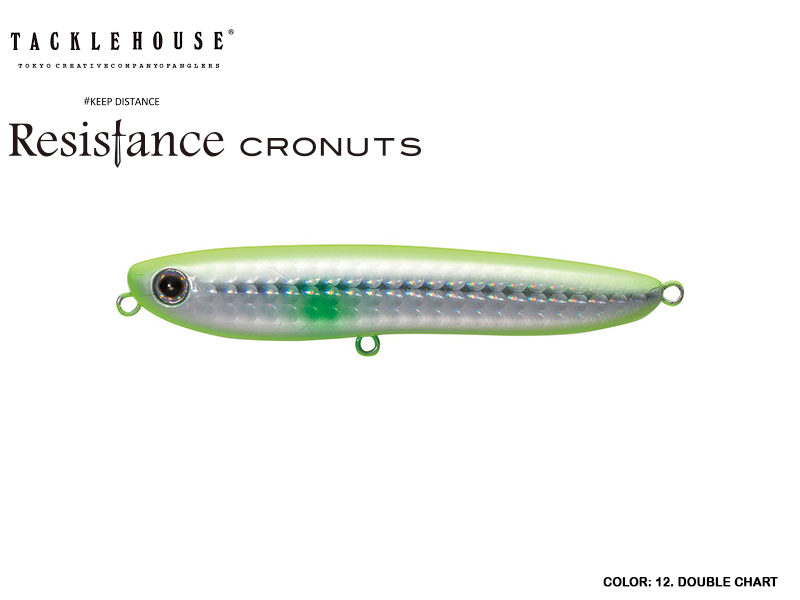 Tackle House Resistance Cronuts (length: 79mm, Weight: 9.5gr, Color: #12 Double chart)