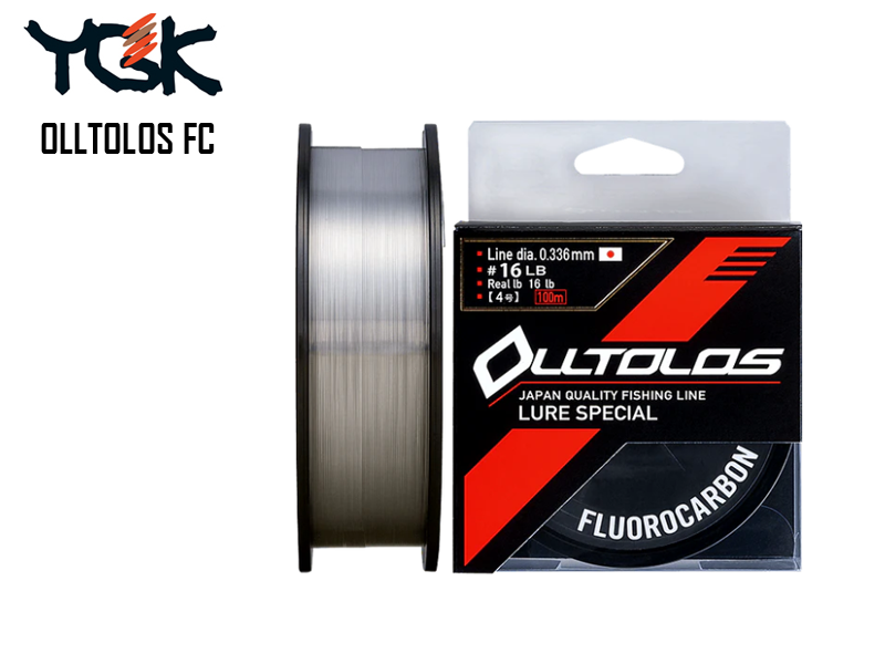 YGK N270 Olltolos Fluorocarbon 100mt ( Size: 1.0G, Strength: 4lb, Diameter: 0.165mm)