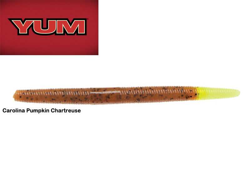 YUM Dinger (7 in, Pack: 12, Color: Carolina Pumking Chartreuse) [YUMD729] -  €9.59 : , Fishing Tackle Shop