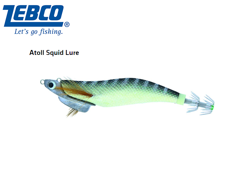 Zebco Atoll Squid Lure(Length: 11cm, Weight: 30g, Color: glow)