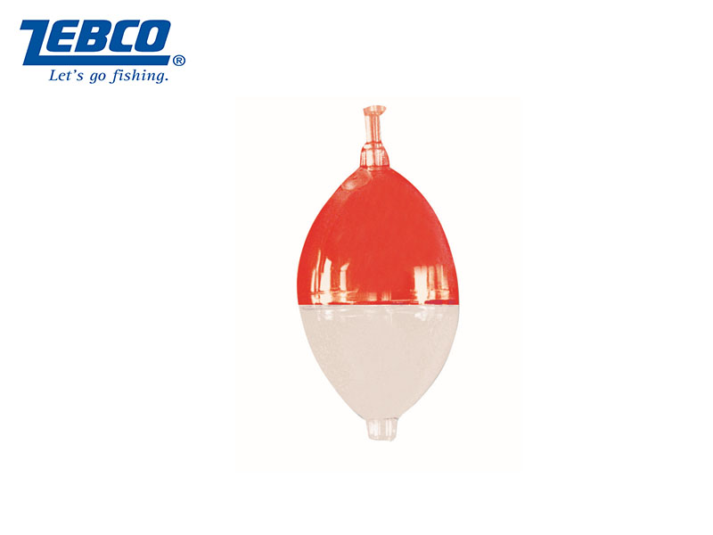 Zebco Oval Bubblefloats (⌀: 40mm, L: 55mm, W: 30g, Orange/White, 2pcs)