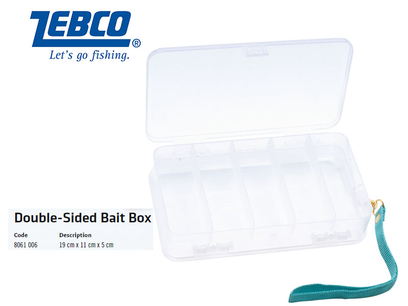 Zebco Double-Sided Bait Box (19 cm x 11 cm x 5 cm)
