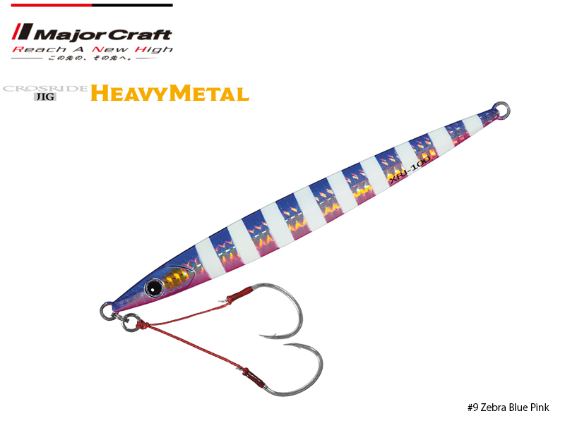 Major Craft Crossride Heavy Metal (Color: #9 Zebra Blue Pink, Weight: 80gr)