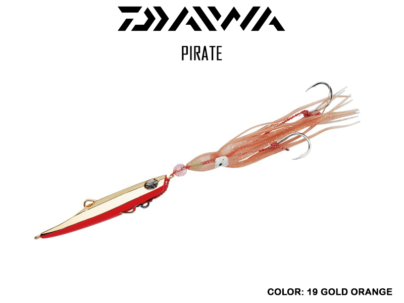 Daiwa Inchiku Pirate ( Weight: 150gr, Color: 19 Gold Orange)