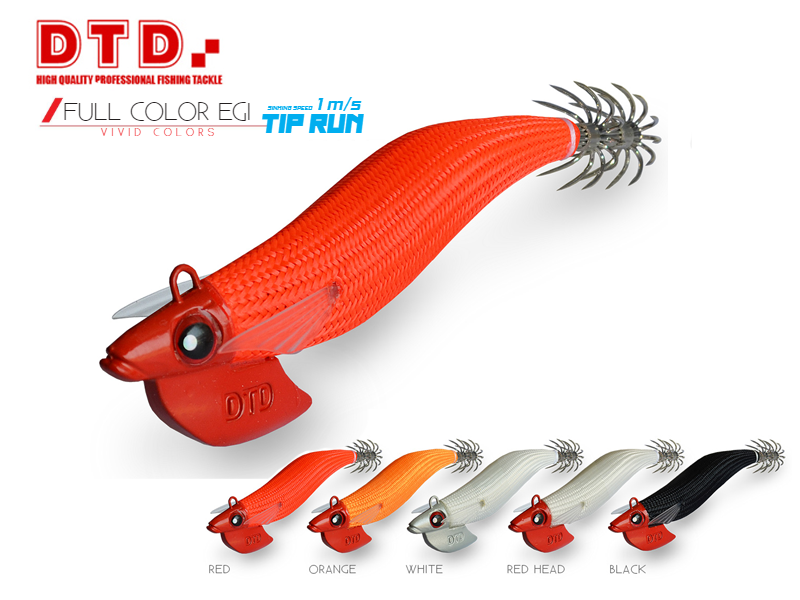 DTD Full Color Egi Tip Run (Size: 3.0, Color: Red)