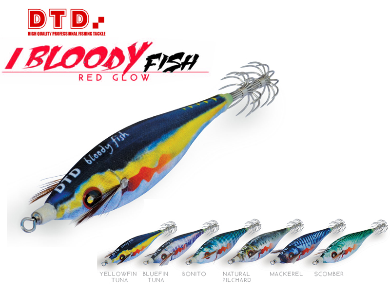 DTD Bloody Fish (Size: 2.0, Color: Mackerel)