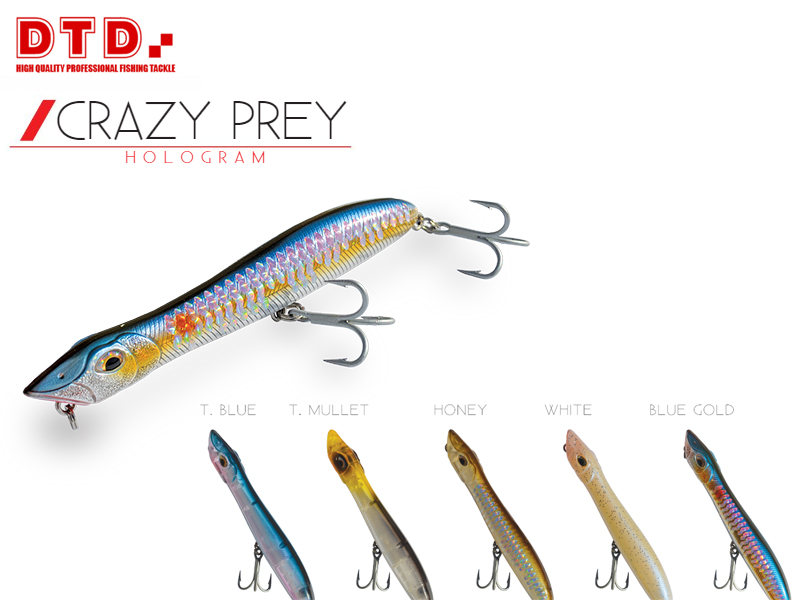 DTD Crazy Prey (Size: 140mm, Color: Transparent Mullet)