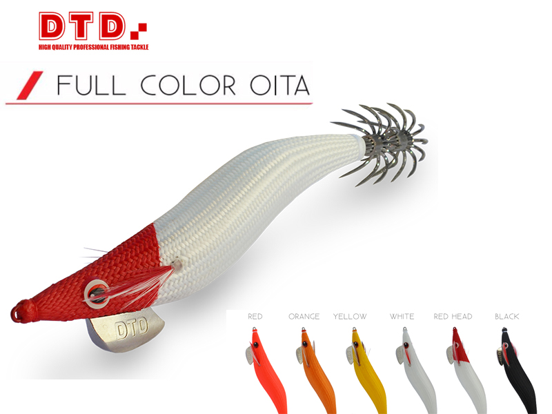 DTD Squid Jig Full Color Oita (Size: 3.0, Colour: Orange)