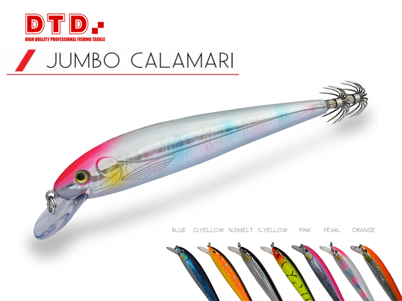 DTD Trolling Squid Jig Jumbo Calamari (Size: 130mm, Color: Blue)