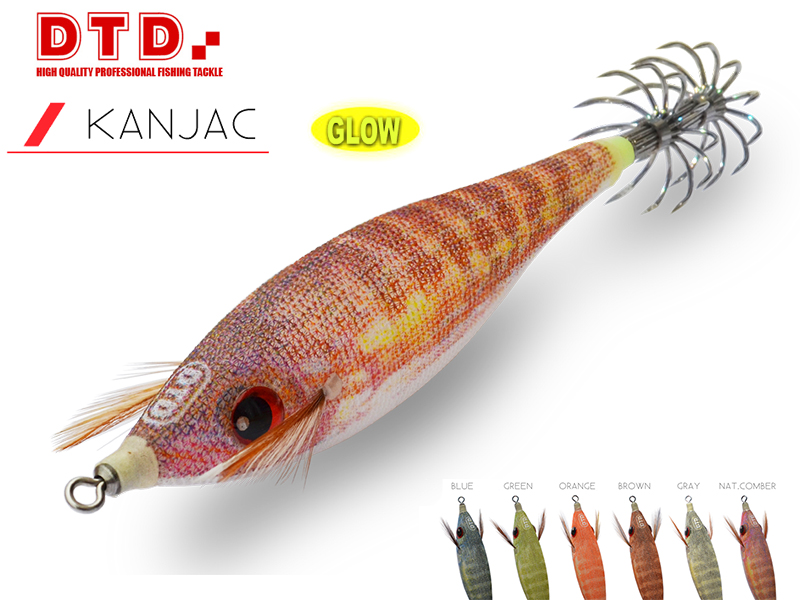 DTD Squid Jig Kanjac (Size:2.0, Colour: Orange)