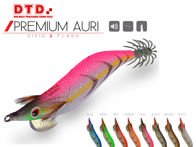 DTD Squid Jig Premium Auri (Size: 4.0, Colour: Orange)