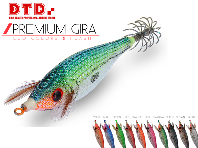 DTD Squid Jig Premium Gira (Size: 2.0, Colour: White)