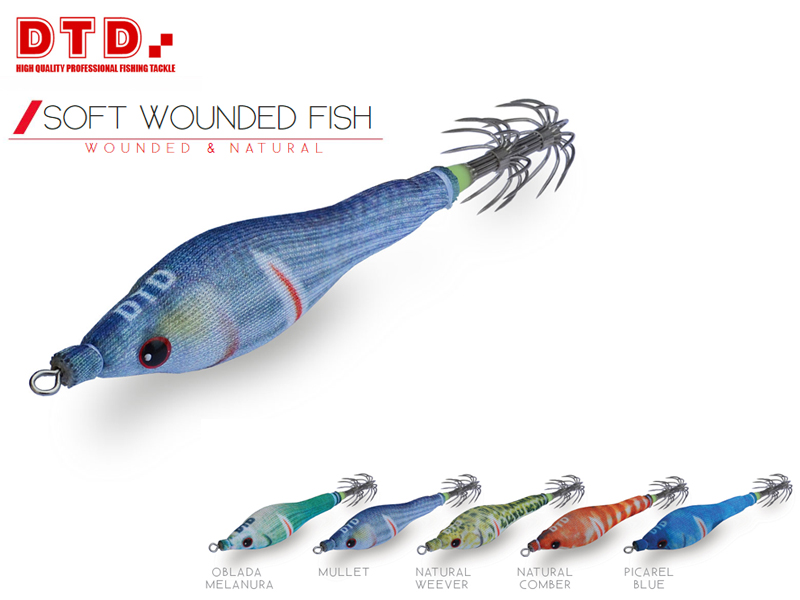 DTD Soft Wounded Fish (Size: 2.5, Color: Oblada Melanura)