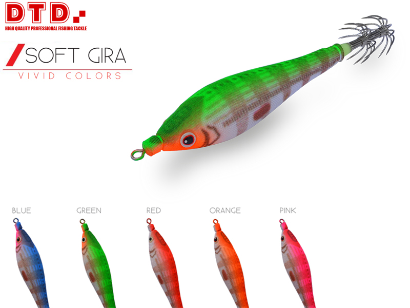 DTD Squid Jig Soft Gira (Size: 1.5, Colour: Red)