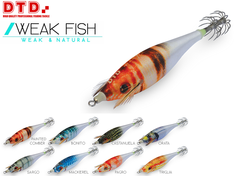 DTD Weak Fish Bukva (Size: 3.0, Weight: 13.2gr, Color: Bonito)